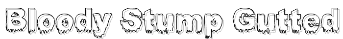 Bloody Stump Gutted font